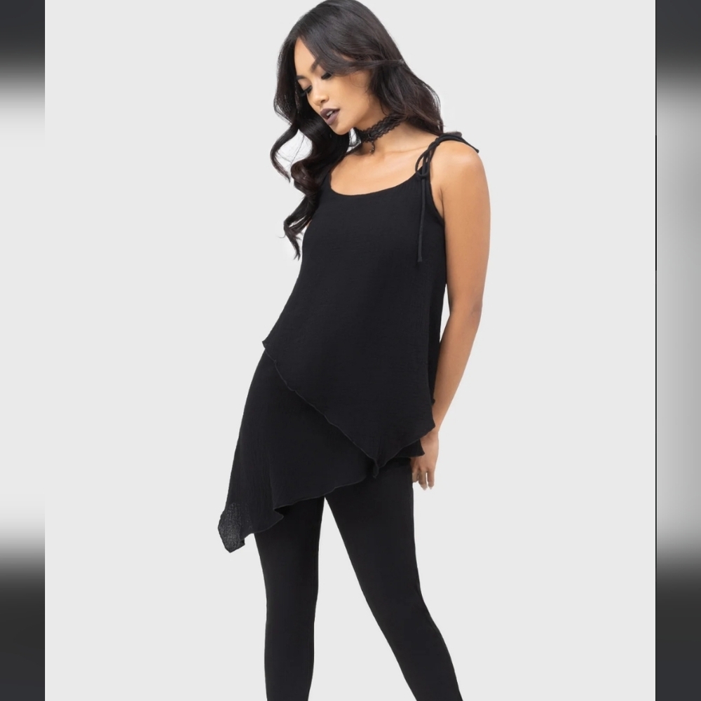 Killstar Black Asymmetrical Top - Picture 5 of 8